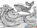Whale Doodle Art image 0