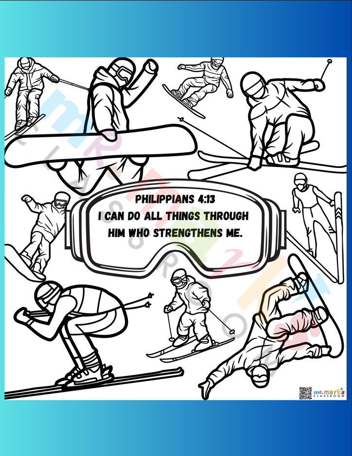 Doodle Art Individuals: Snow Slopes image 4