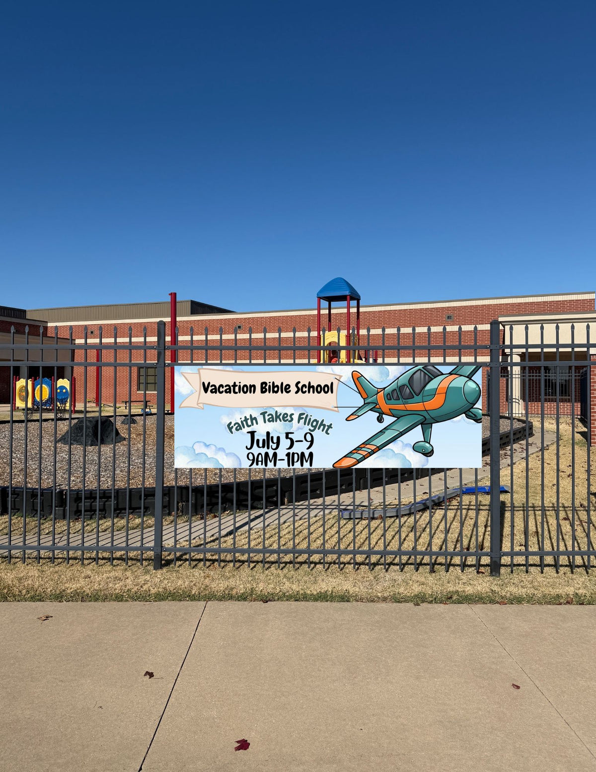 Plane Outdoor Banner