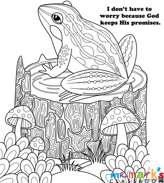 VBS Nature Doodle Art- Individuals - Preschool Frog with the Day 5 Truth image