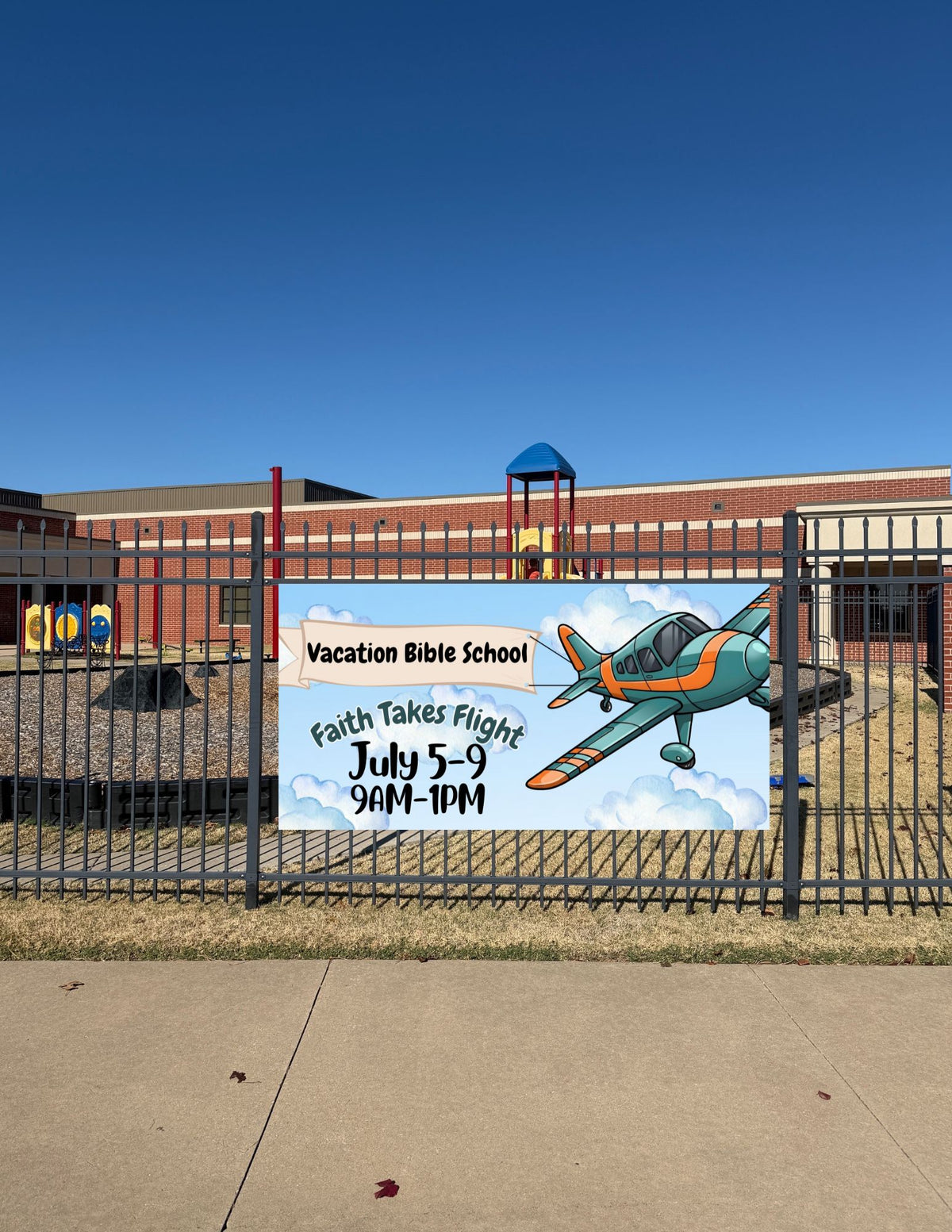 Plane Outdoor Banner