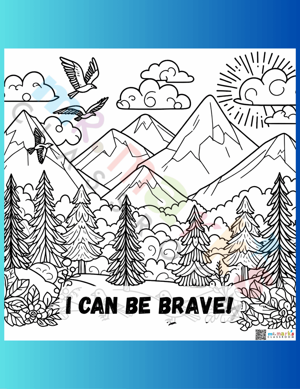 Doodle Art Individuals: Snow Slopes - Mountains Day 2 image