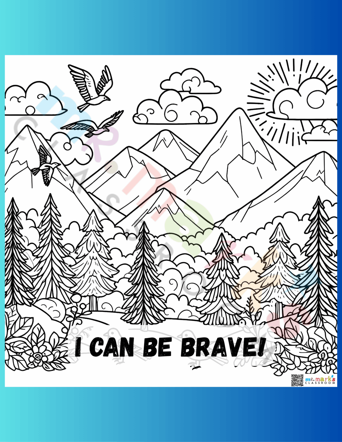 Doodle Art Individuals: Snow Slopes - Mountains Day 2 image