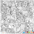 Christmas Doodle Art Posters (Individuals) image 1