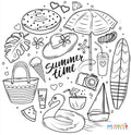 Summer Fun Doodle Art image 0