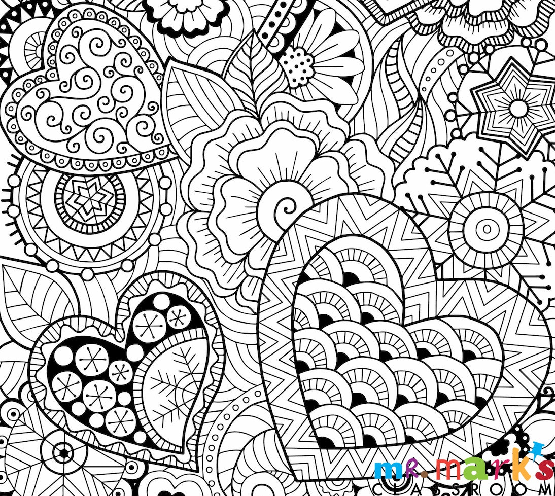 Grand Camp Doodle Art- Individuals - Hearts Galore image