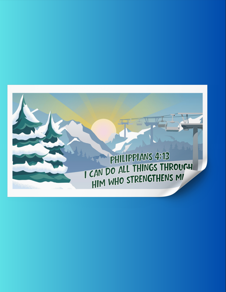 Sticker Packs: Snow Slopes - 12 Snow Mountains Stickers image