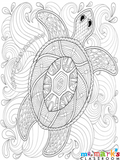 Turtle Doodle Art image 0