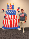 USA Birthday Cake Prop