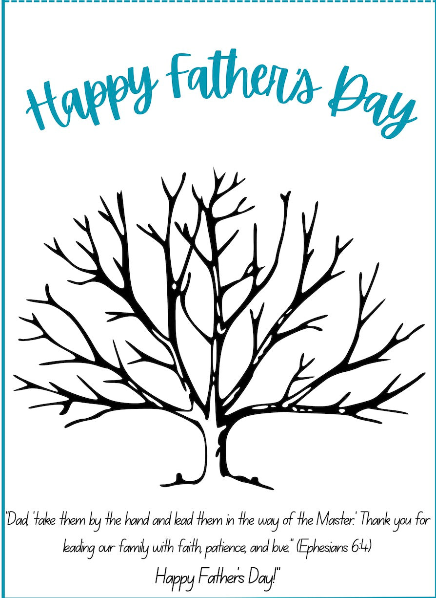Father's Day Handprint Tree