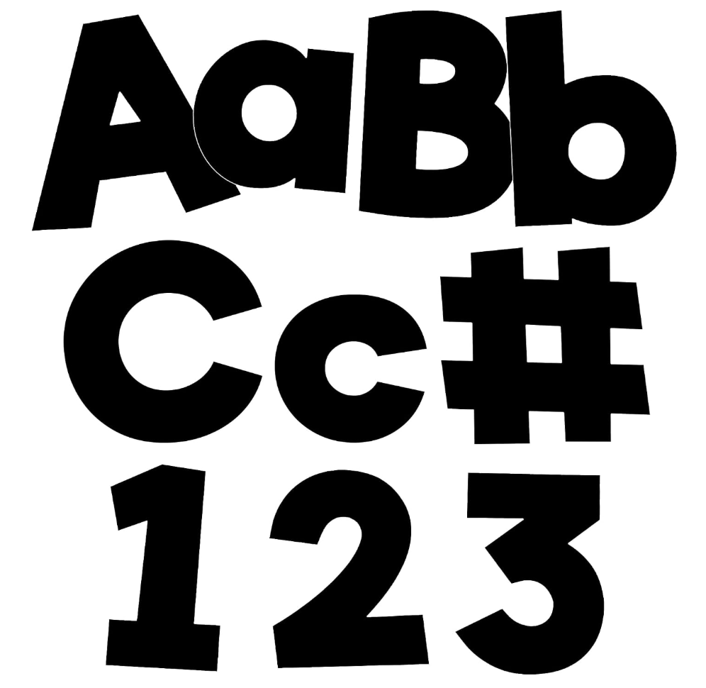 Black Cut-Out Letters
