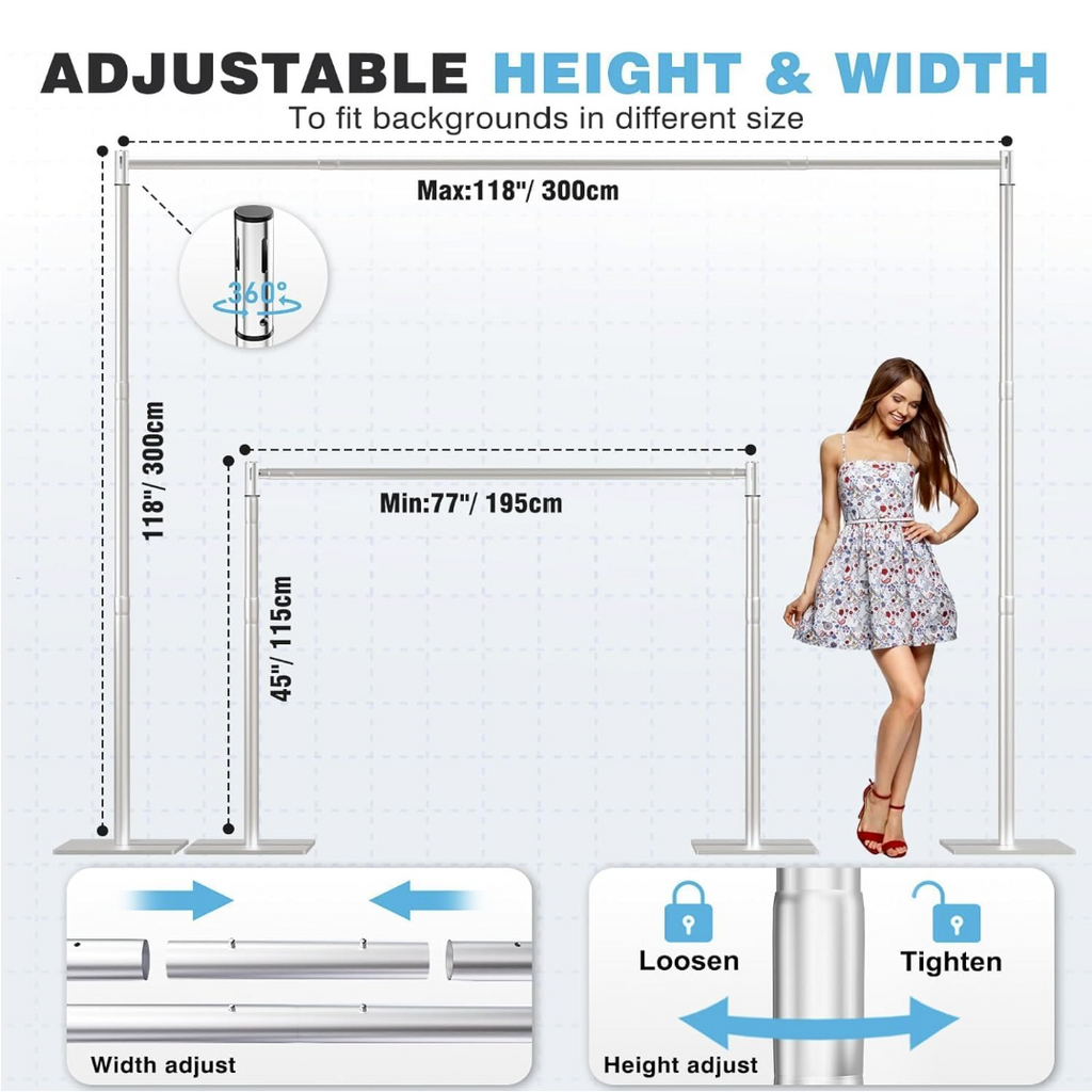 Pipe and Drape Backdrop Stand