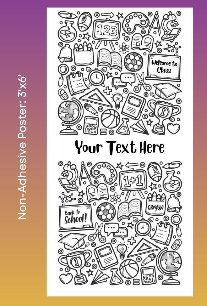 Back to School Door Poster