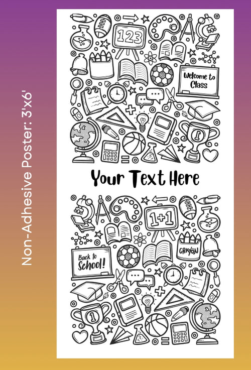 Back to School Door Poster