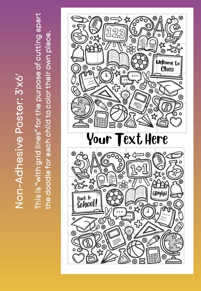 Back to School Door Poster