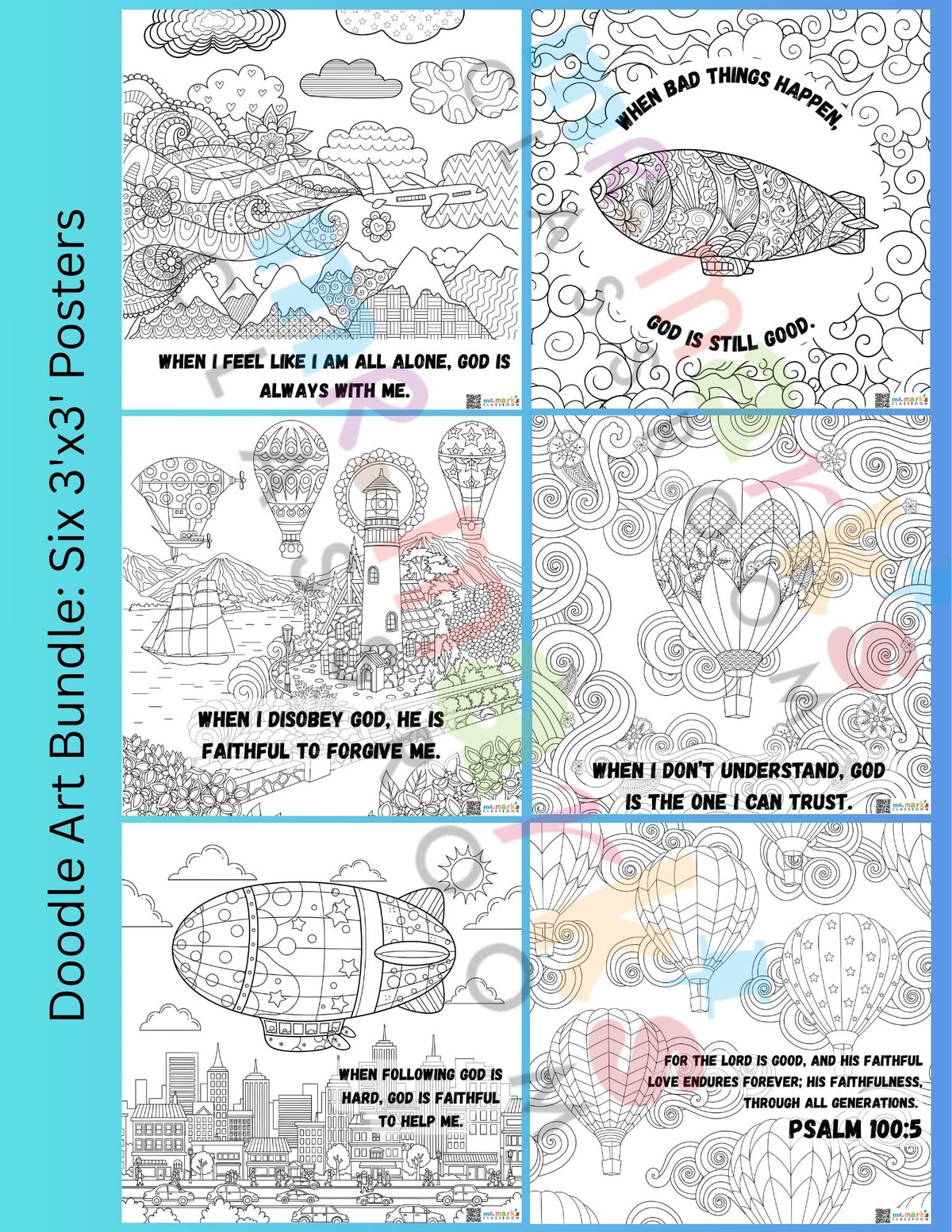 Doodle Art: Up & Away