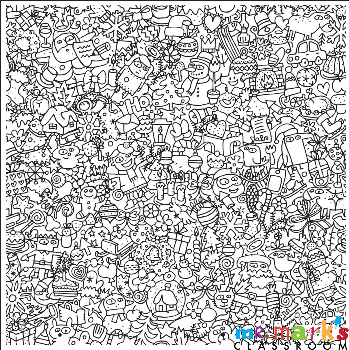 Christmas Doodle Art Posters (Individuals) - Christmas Mania image