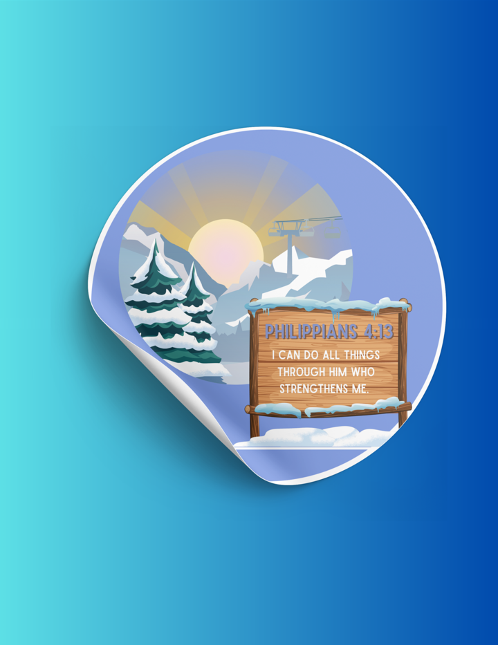 Sticker Packs: Snow Slopes - 12 Snow Slopes Stickers image