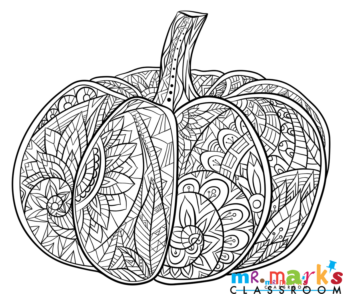 Fall Pumpkin Doodle Art image 2