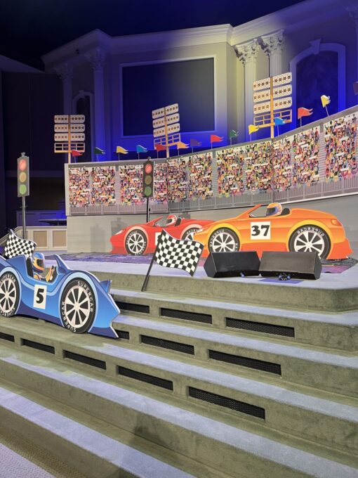 Orange Race Car