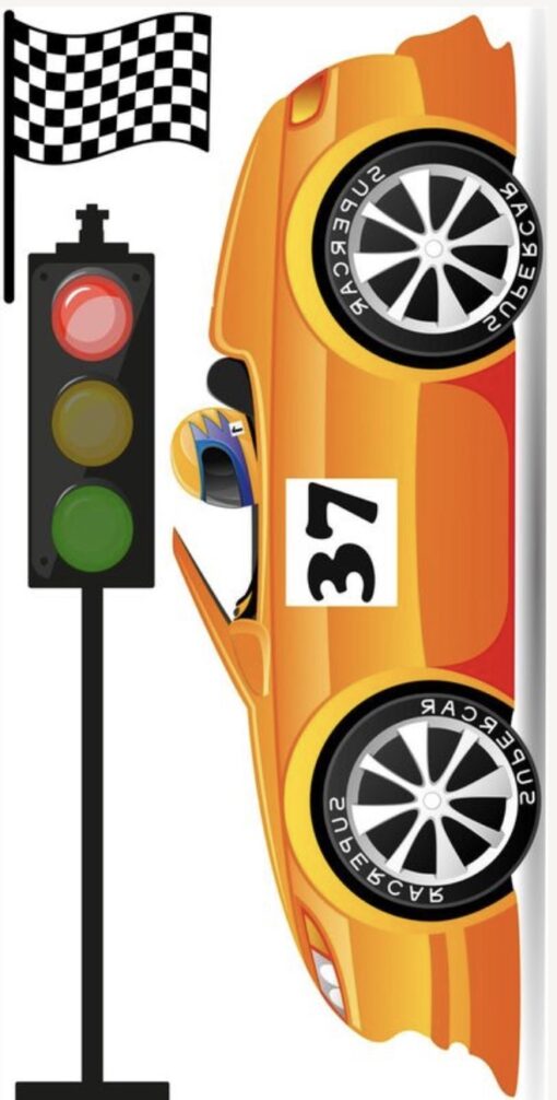 Orange Race Car - Image 2