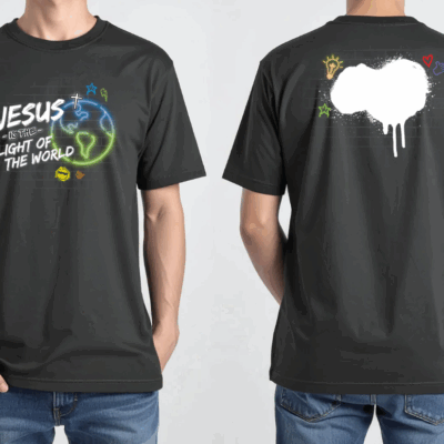 Custom “Light of the World” Graffiti Tee