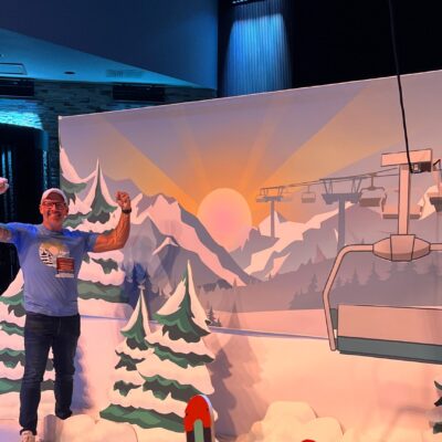 Snow Slopes Scene Setter