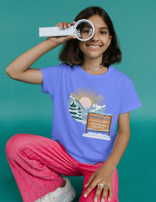 Snow Slopes Theme Tee