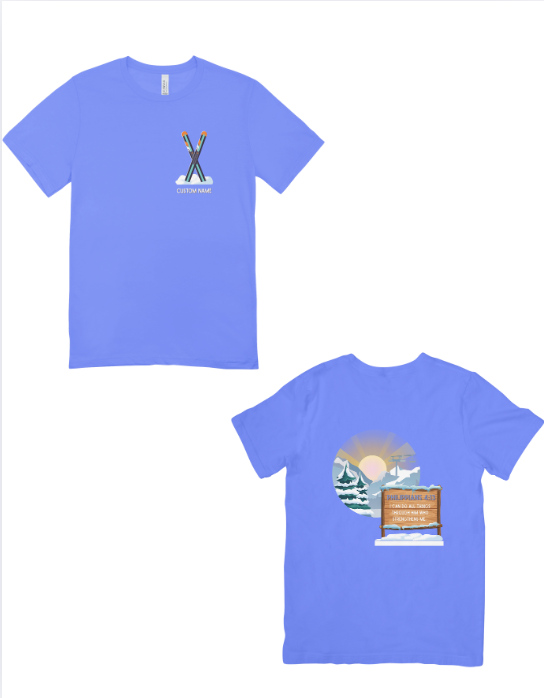 Snow Slopes Custom Tee