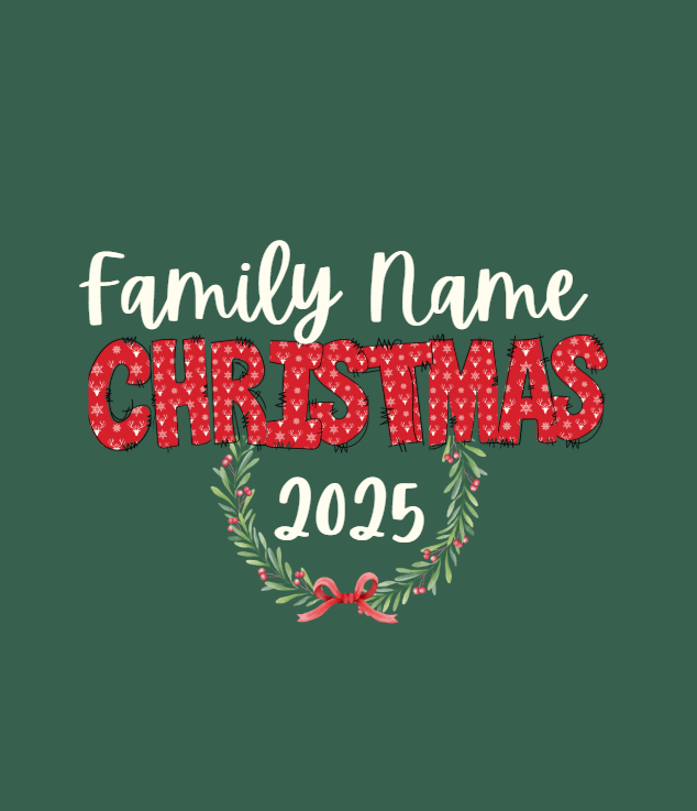 Custom Family Christmas Tee - Image 2