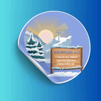 Themed Stickers: Snow Slopes
