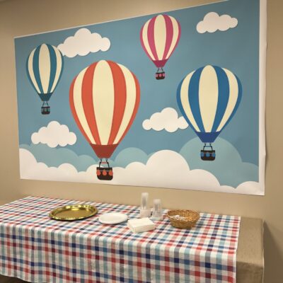 Hot Air Balloons Backdrop