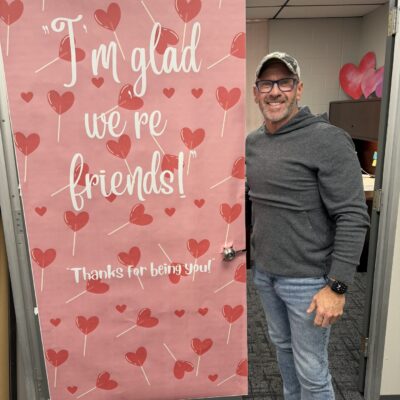 February Valentine's Door Poster